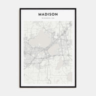 Madison Map Portrait Poster