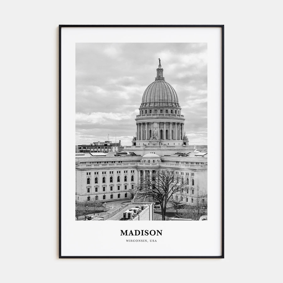 Madison Portrait B&W No 1 Poster