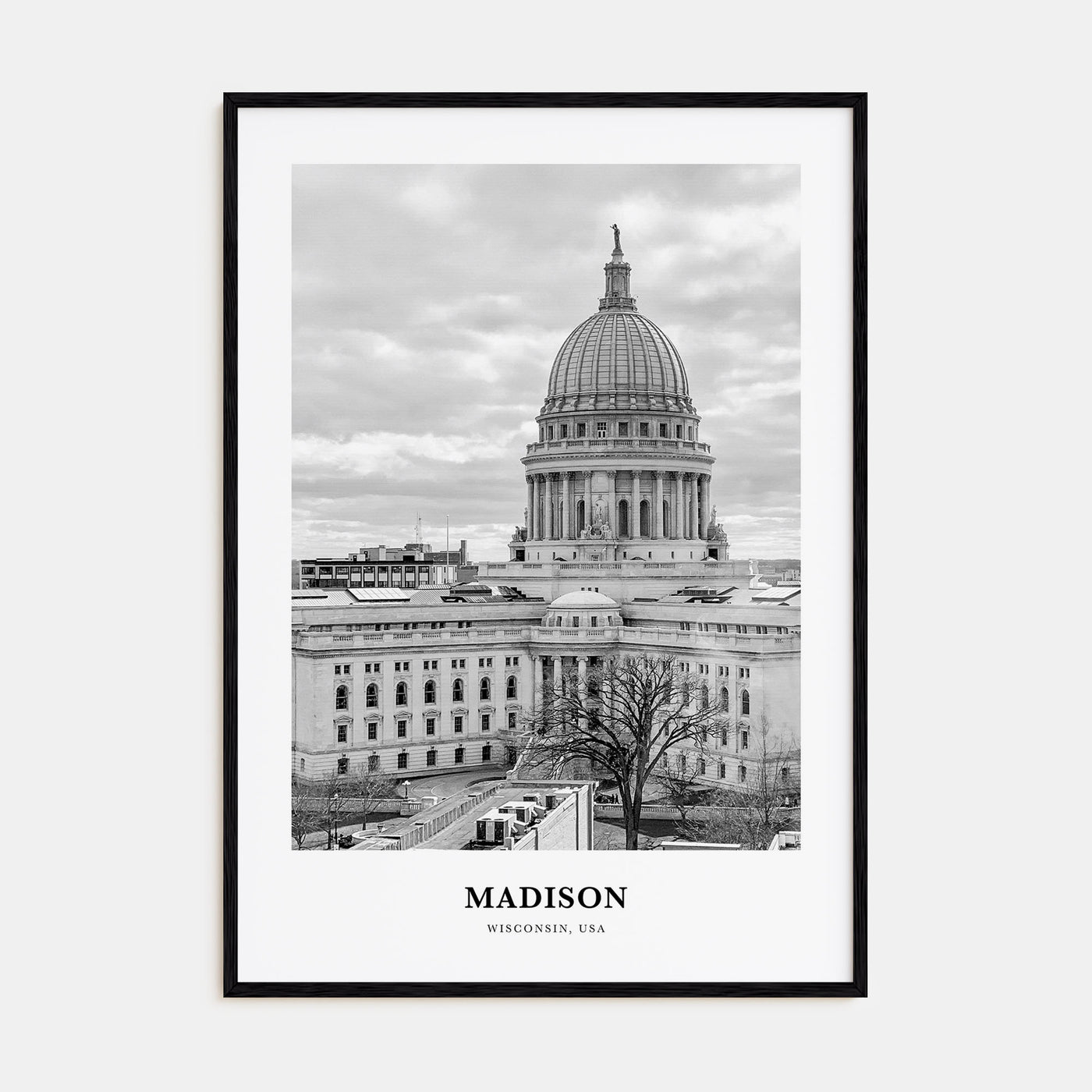 Madison Portrait B&W No 1 Poster