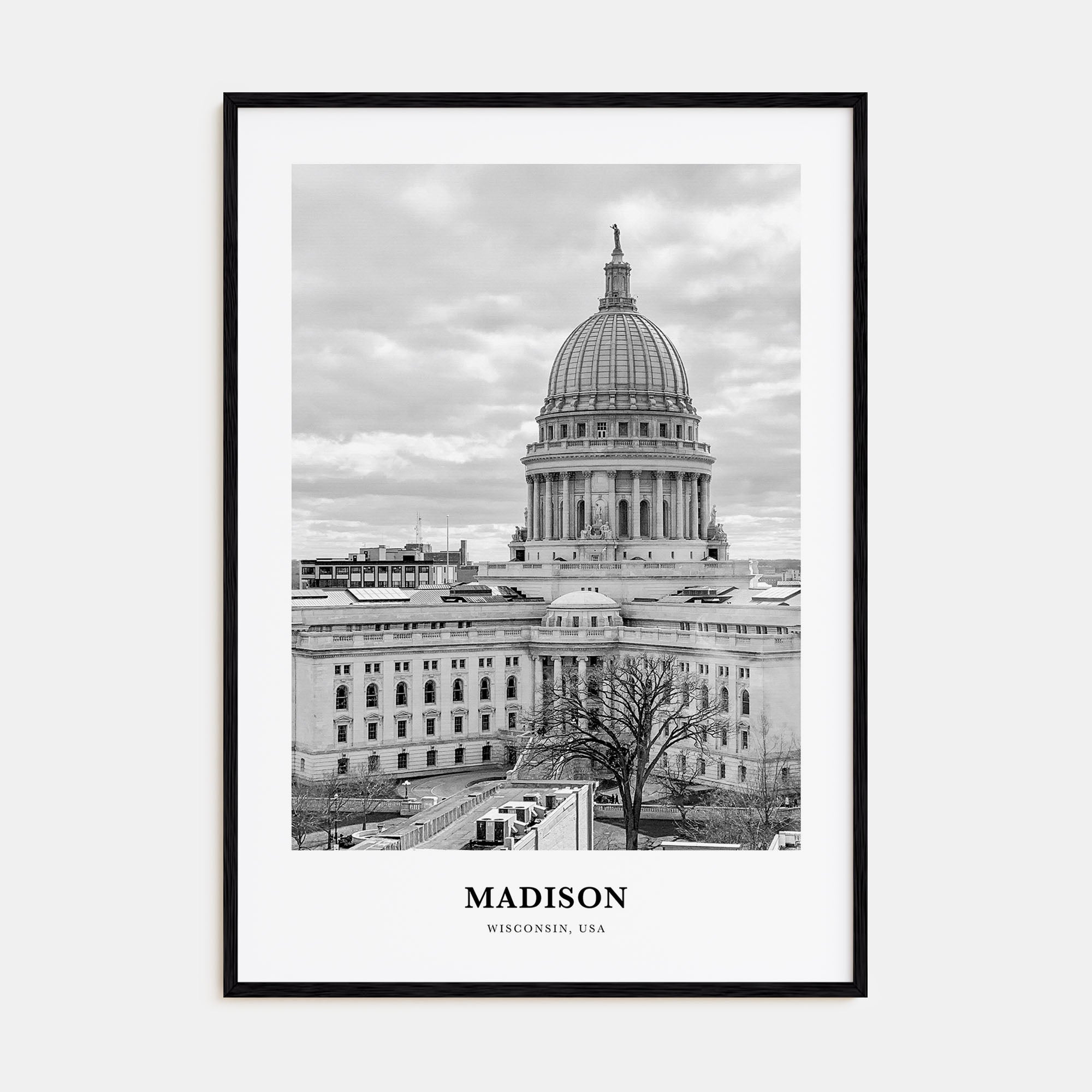 Madison Portrait B&W No 1 Poster