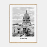 Madison Portrait B&W No 1 Poster