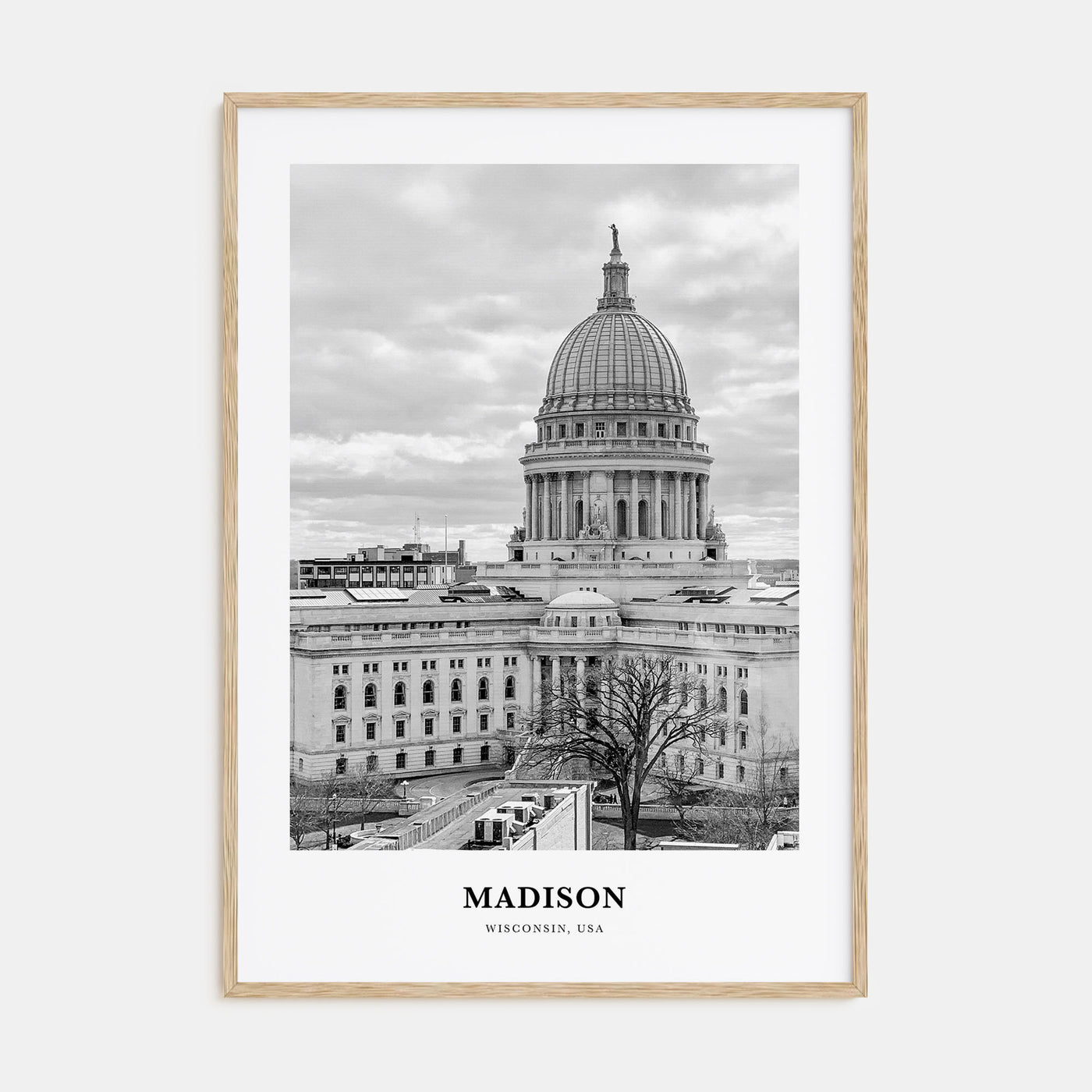 Madison Portrait B&W No 1 Poster