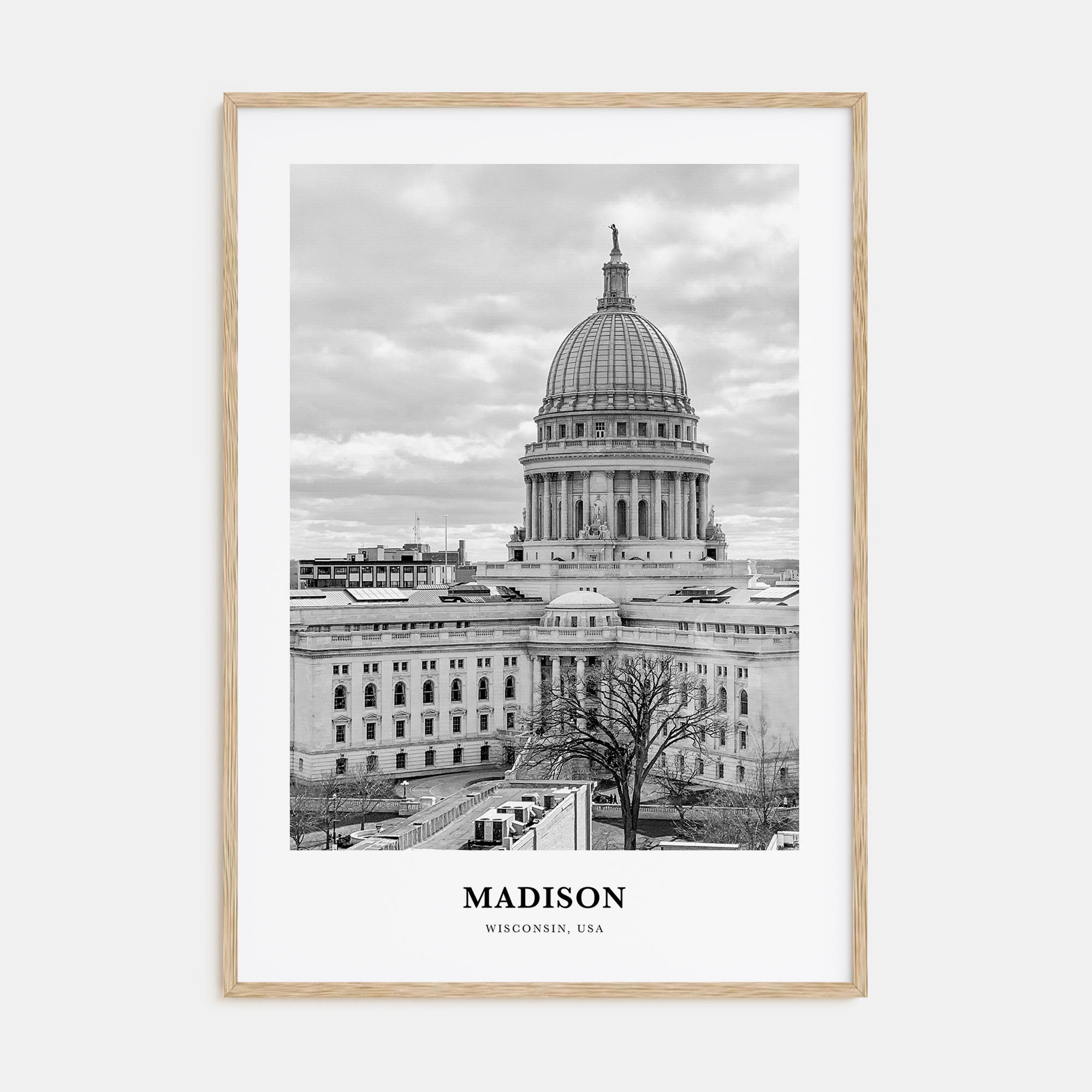 Madison Portrait B&W No 1 Poster