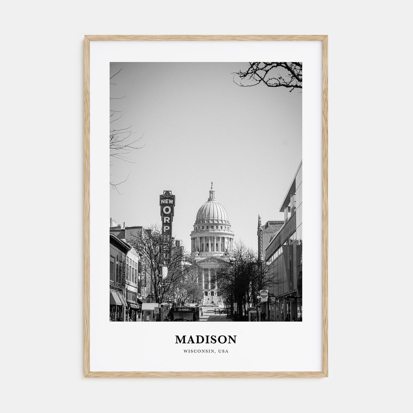 Madison Portrait B&W No 2 Poster