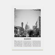 Madison Travel B&W No 1 Poster