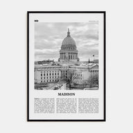 Madison Travel B&W No 2 Poster
