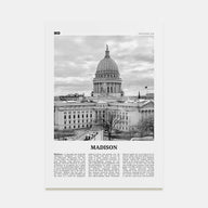 Madison Travel B&W No 2 Poster