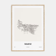 Madrid Drawn Poster