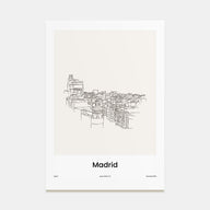 Madrid Drawn Poster