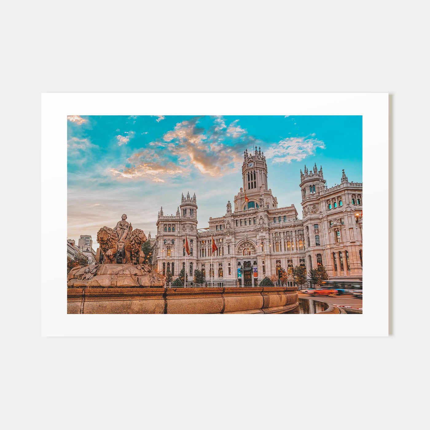 Madrid Landscape Color Poster