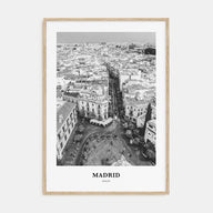 Madrid Portrait B&W No 2 Poster