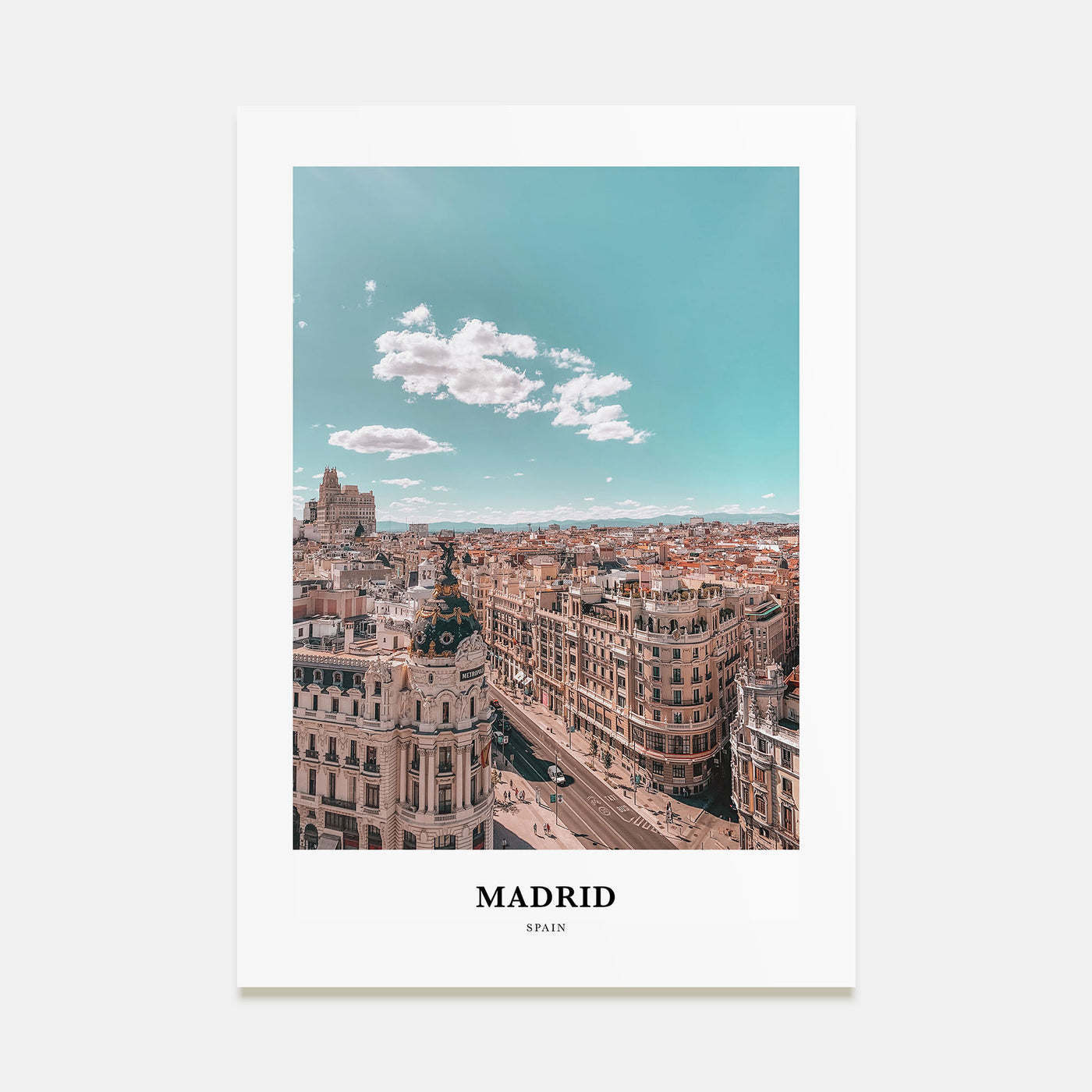 Madrid Portrait Color No 1 Poster
