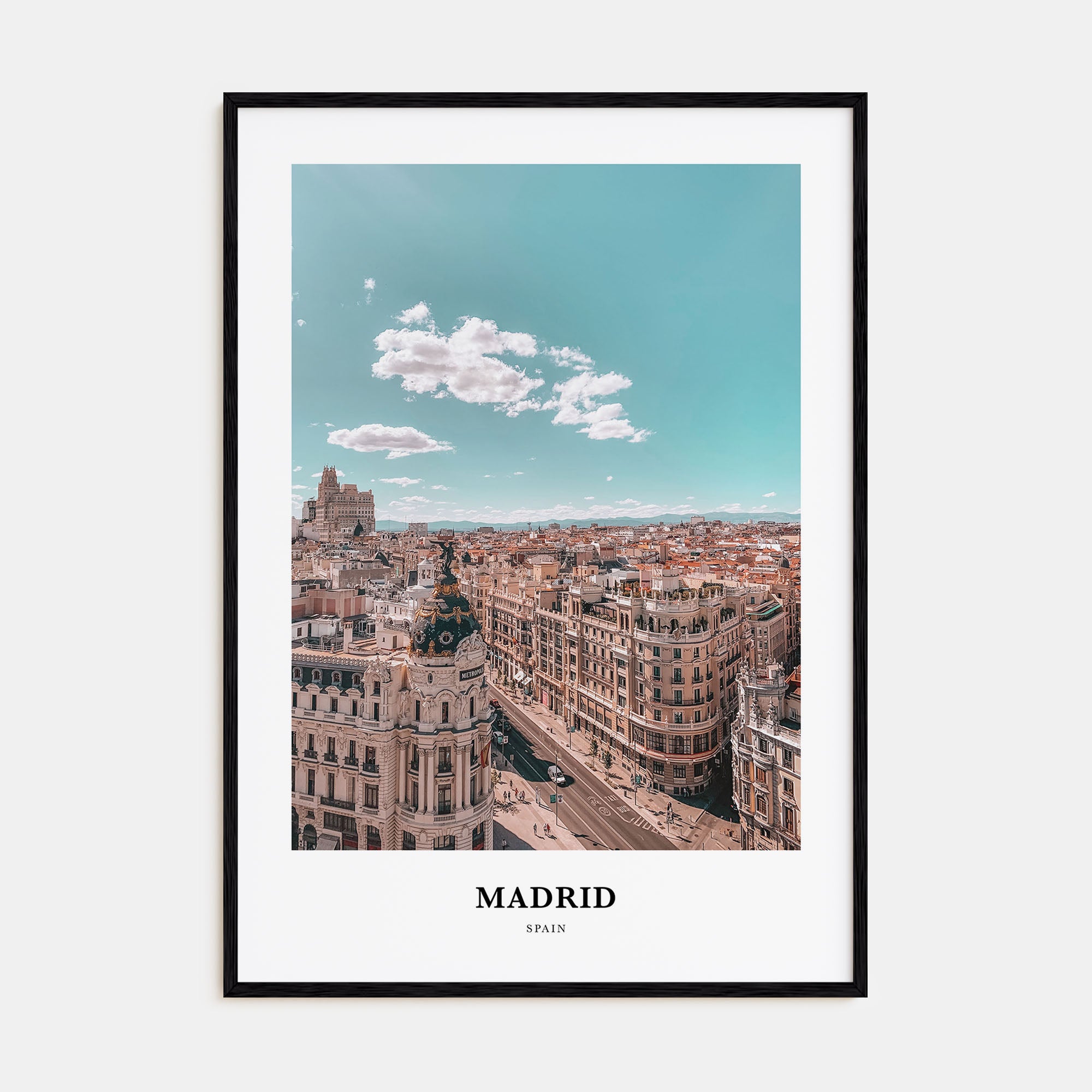 Madrid Portrait Color No 1 Poster