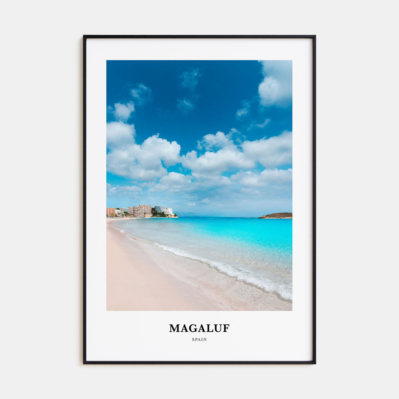 Magaluf Portrait Color Poster