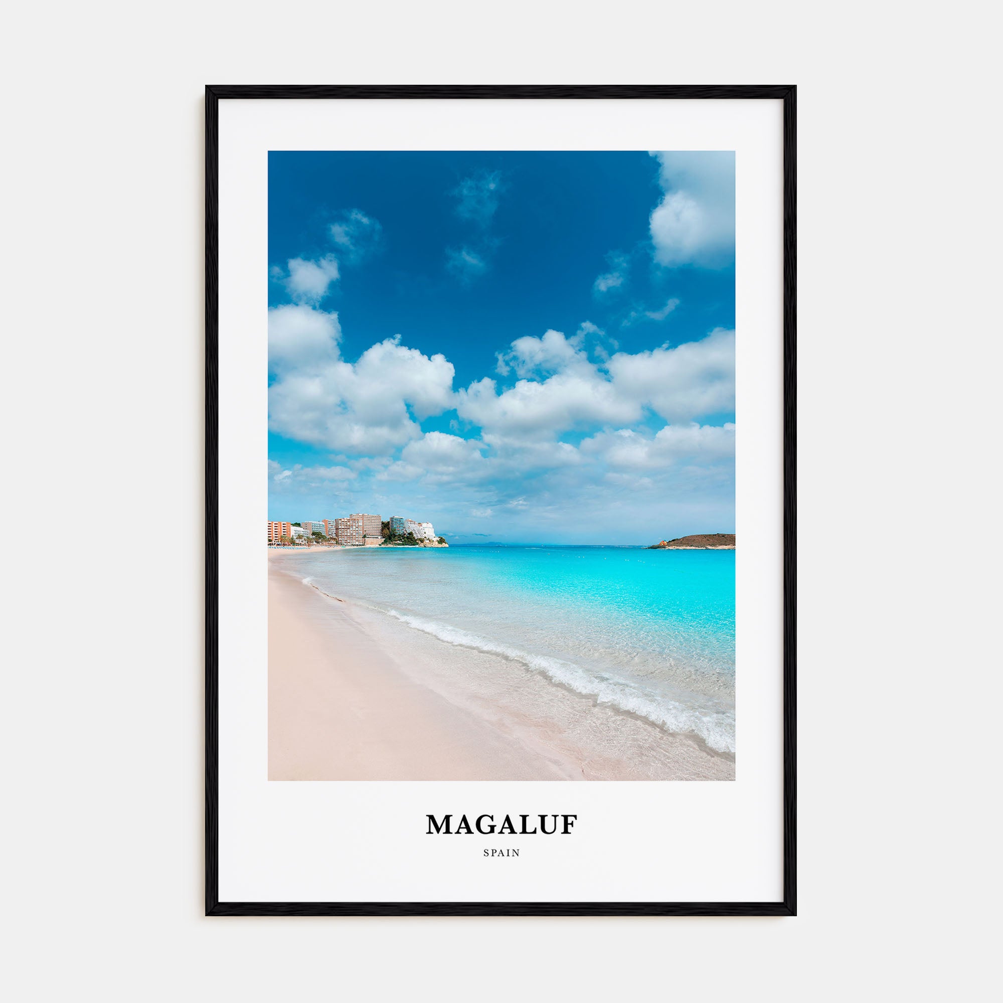 Magaluf Portrait Color Poster