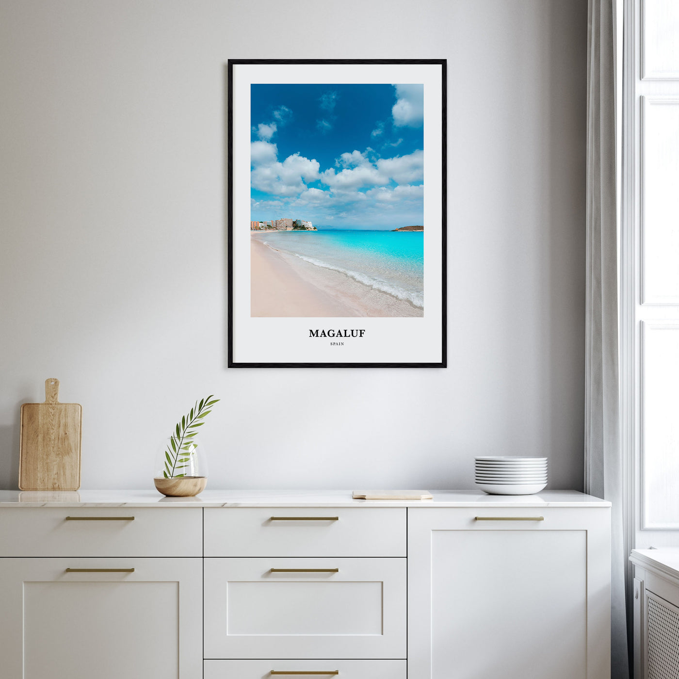 Magaluf Portrait Color Poster