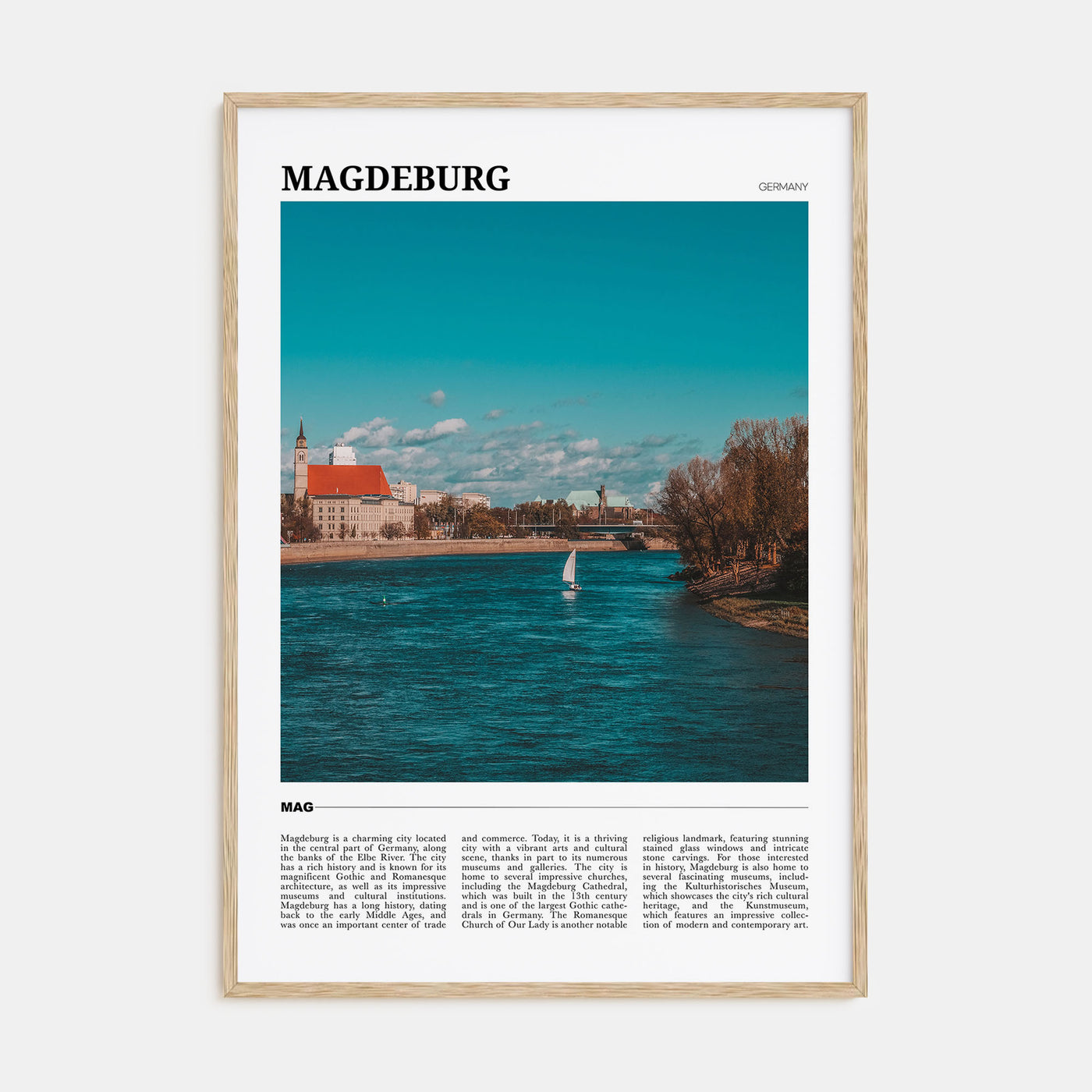 Magdeburg Travel Color No 1 Poster