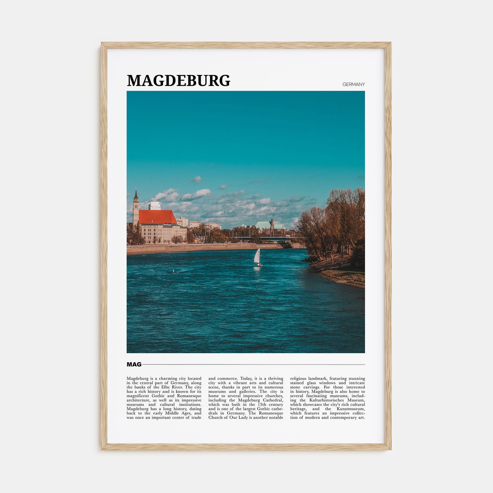 Magdeburg Travel Color No 1 Poster