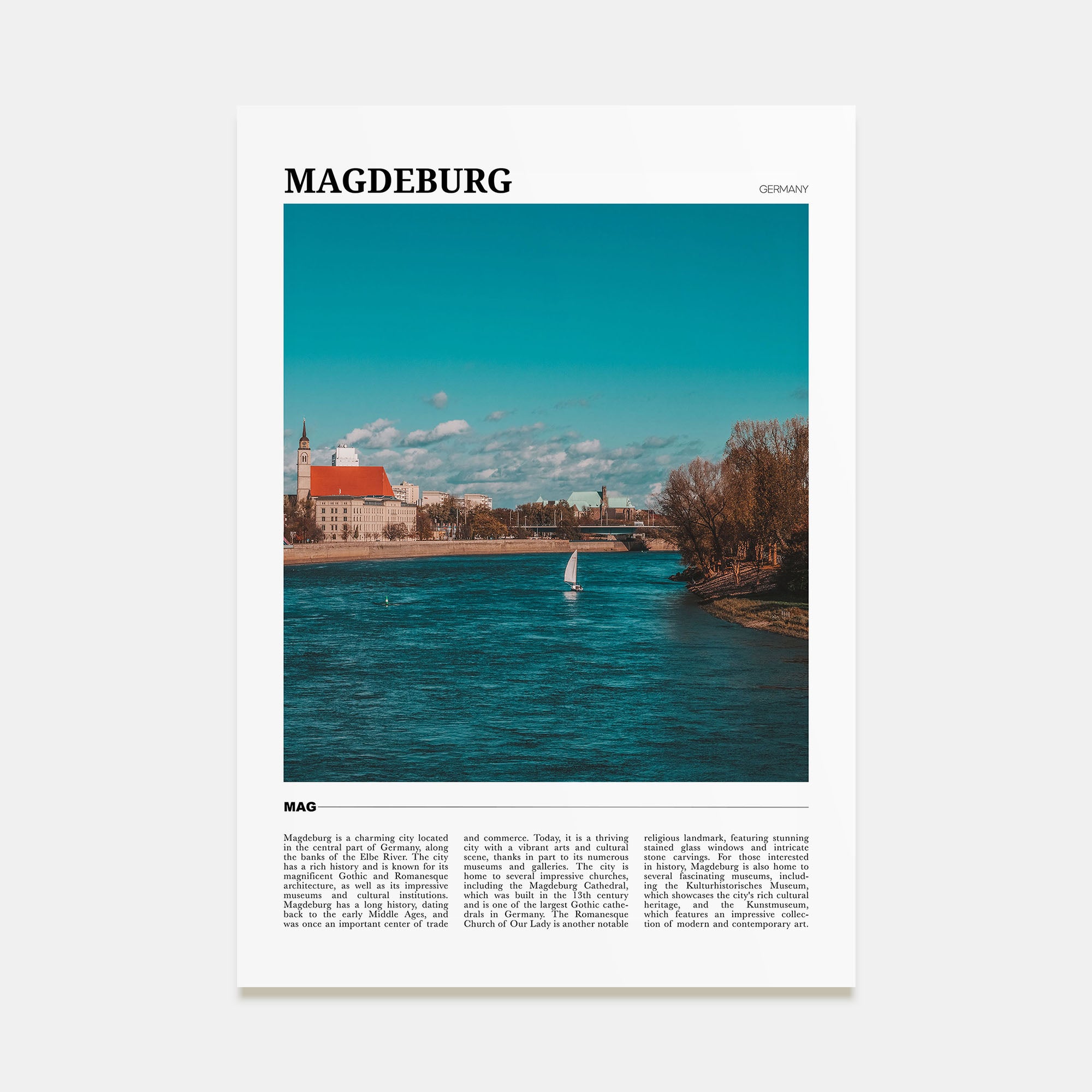 Magdeburg Travel Color No 1 Poster