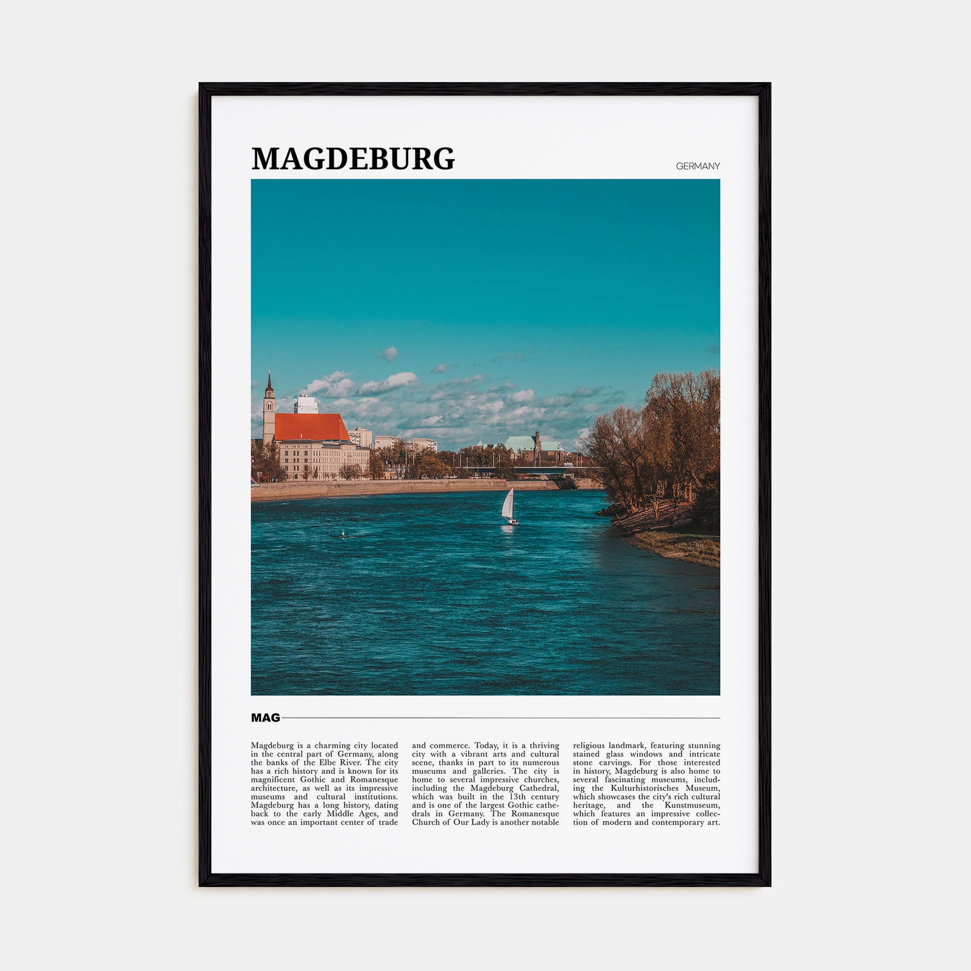 Magdeburg Travel Color No 1 Poster