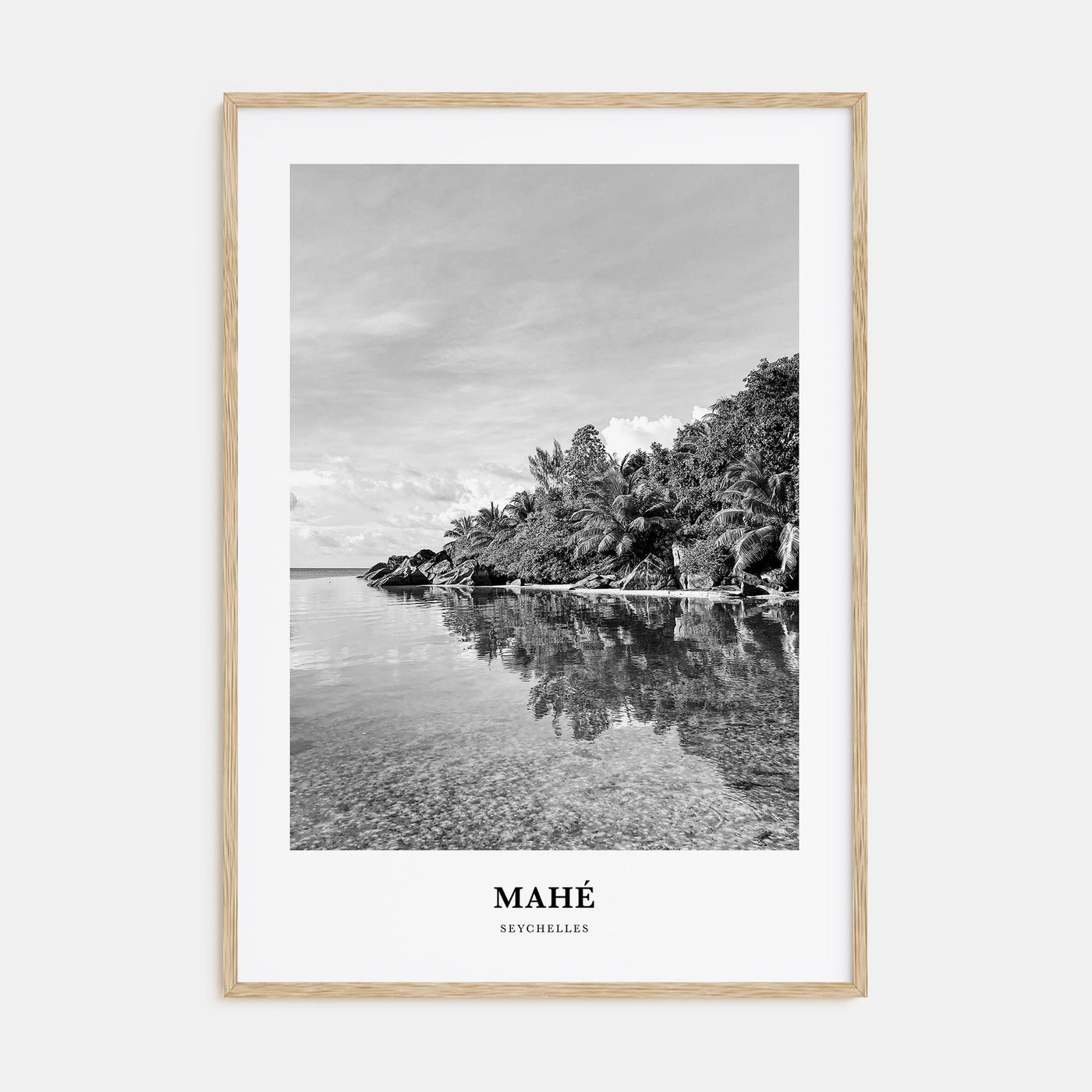 Mahé Portrait B&W Poster
