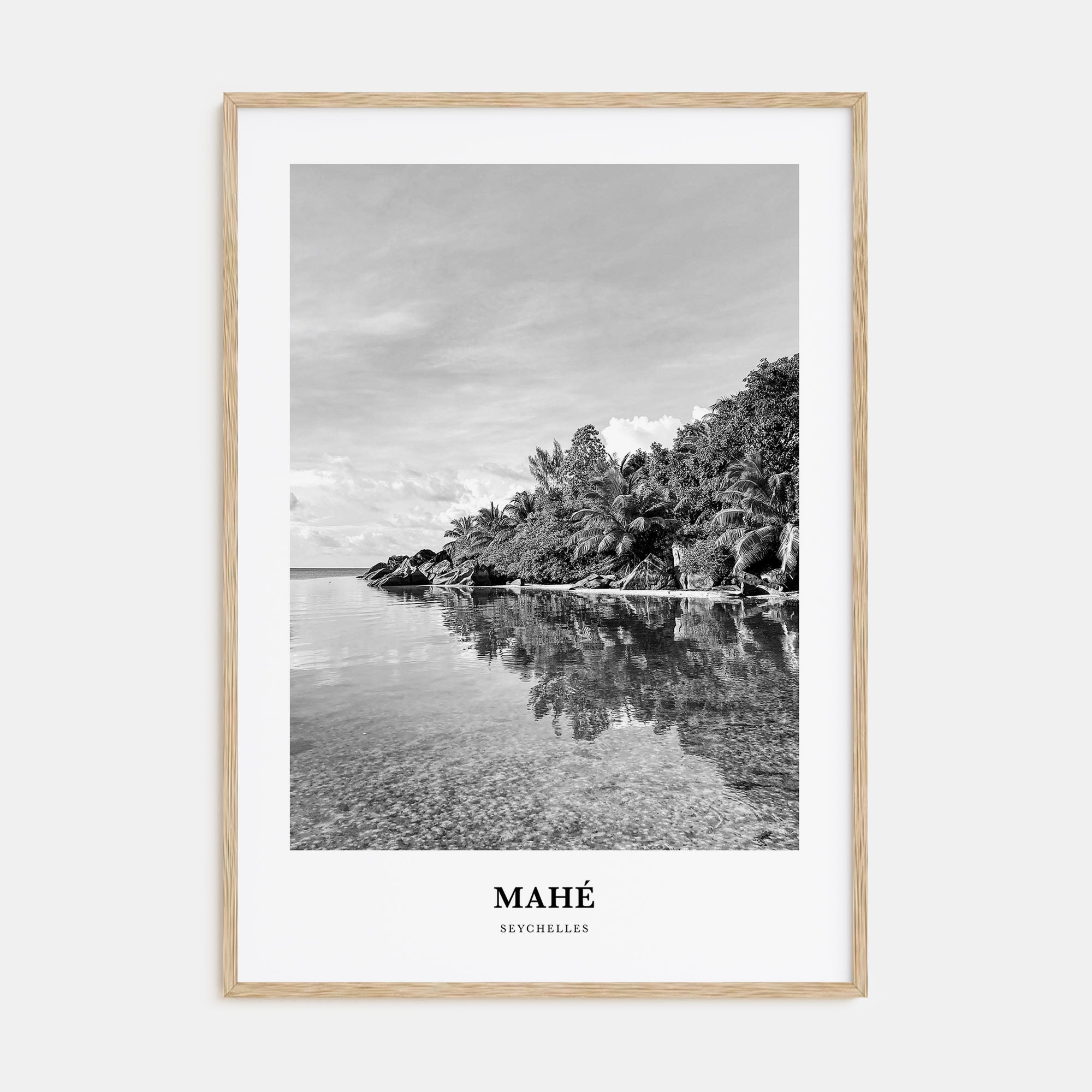 Mahé Portrait B&W Poster