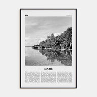 Mahé Travel B&W Poster