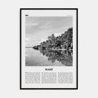 Mahé Travel B&W Poster