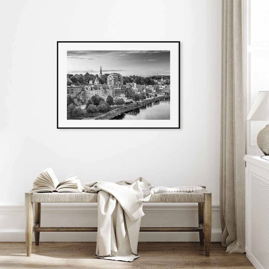 Maine Landscape B&W Poster