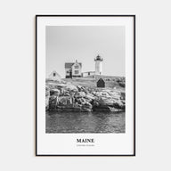 Maine Portrait B&W Poster