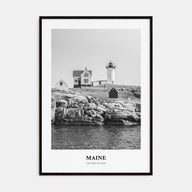 Maine Portrait B&W Poster