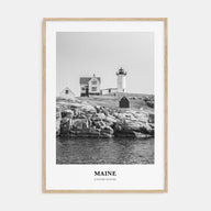 Maine Portrait B&W Poster