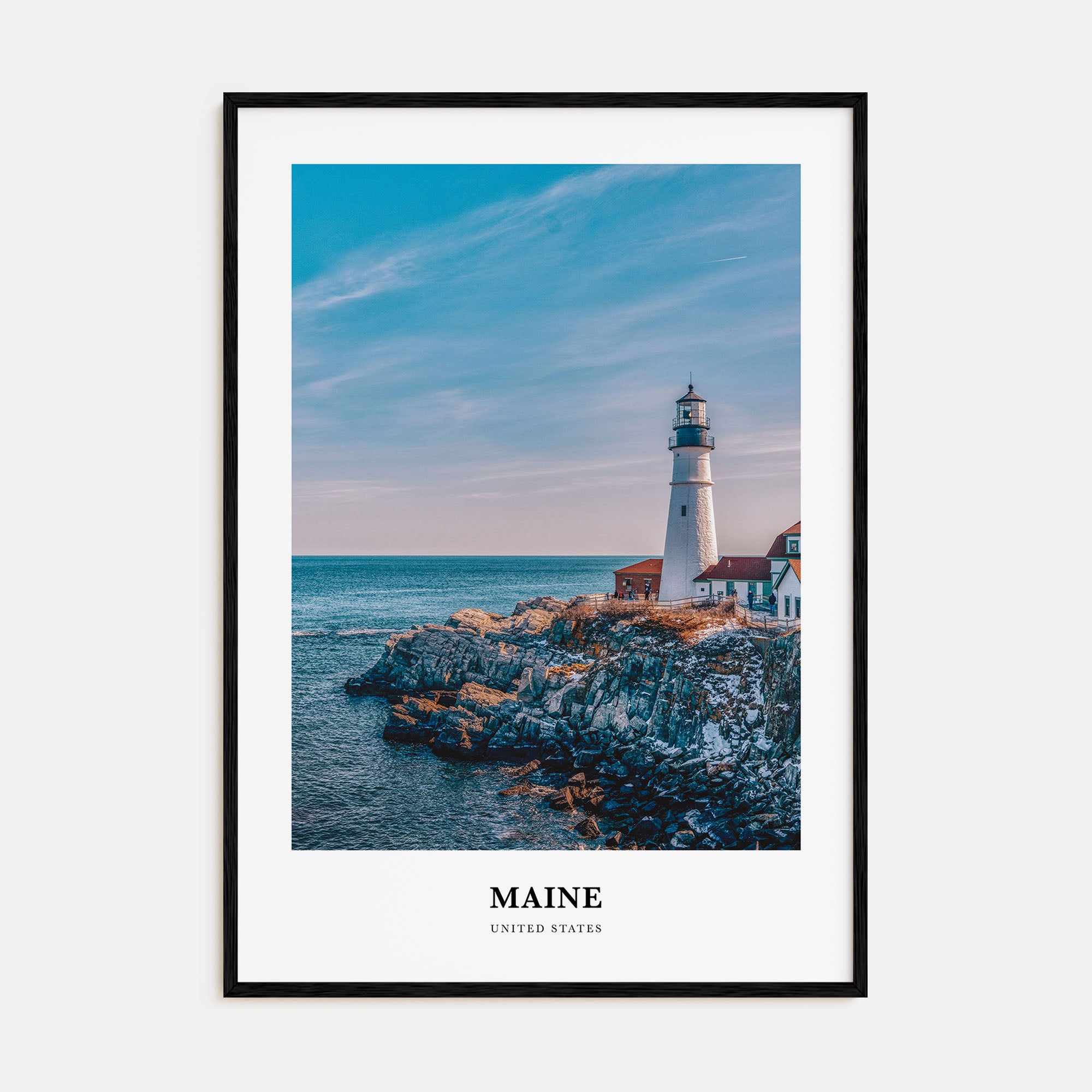 Maine Portrait Color No 1 Poster