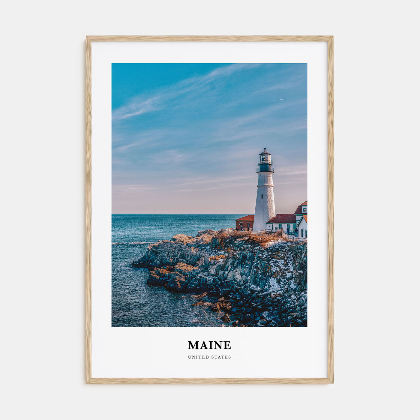 Maine Portrait Color No 1 Poster