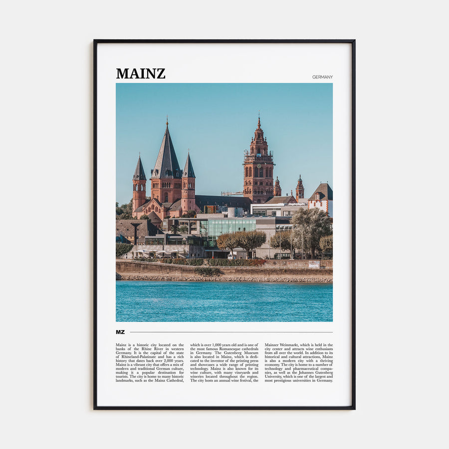 Mainz Travel Color Poster