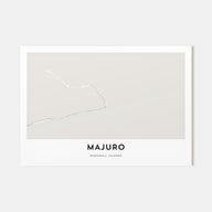 Majuro Map Landscape Poster
