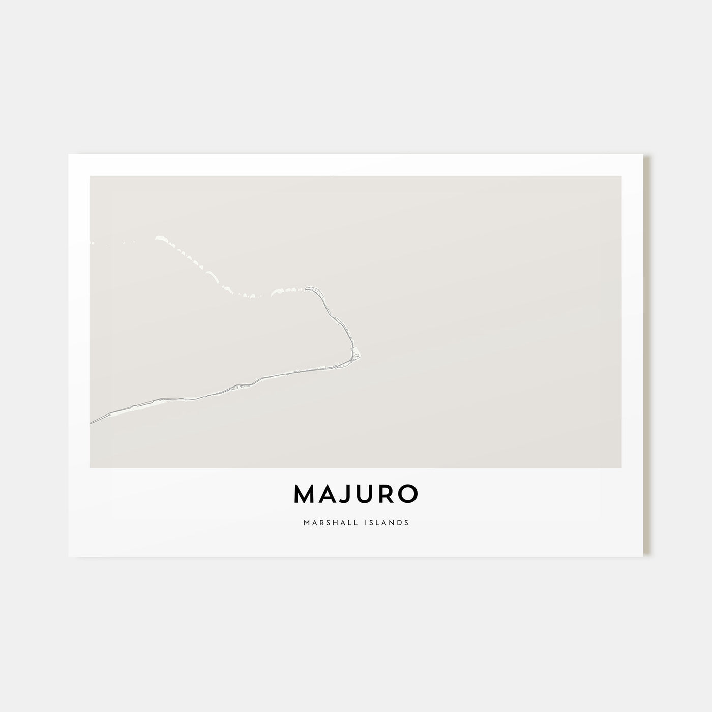 Majuro Map Landscape Poster