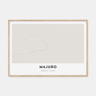 Majuro Map Landscape Poster