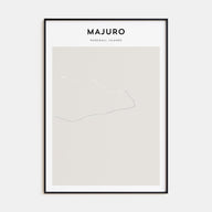 Majuro Map Portrait Poster