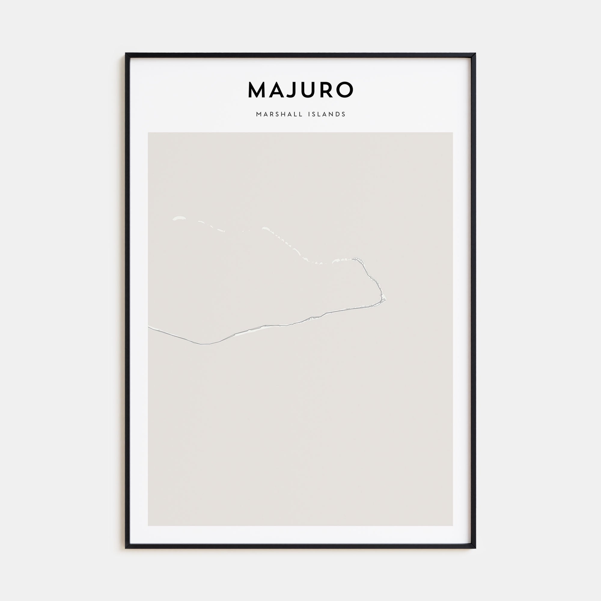Majuro Map Portrait Poster