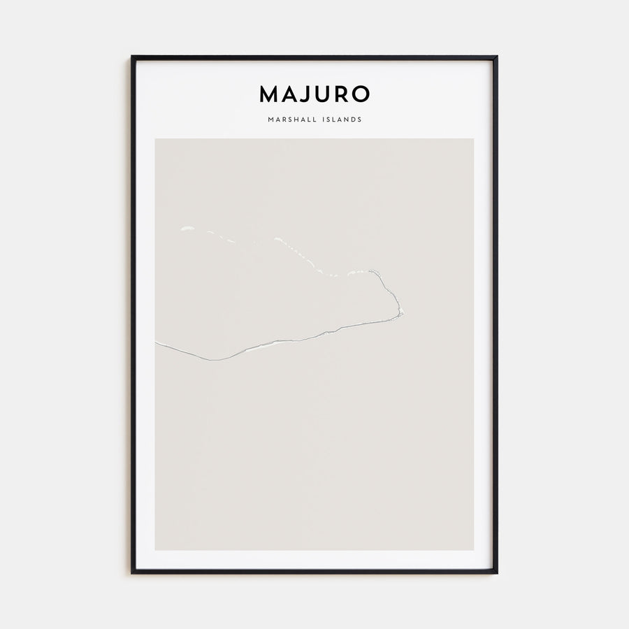 Majuro Map Portrait Poster
