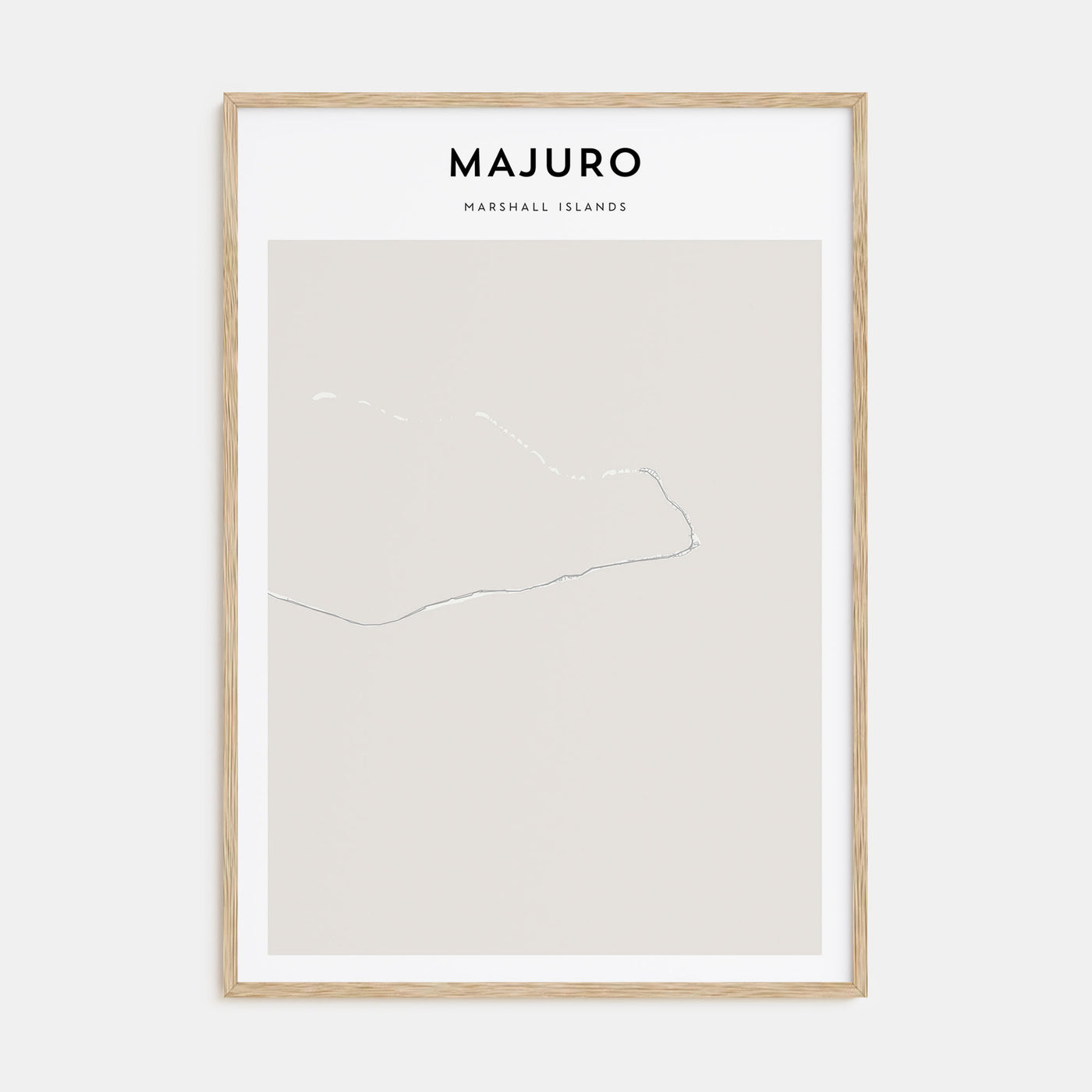 Majuro Map Portrait Poster