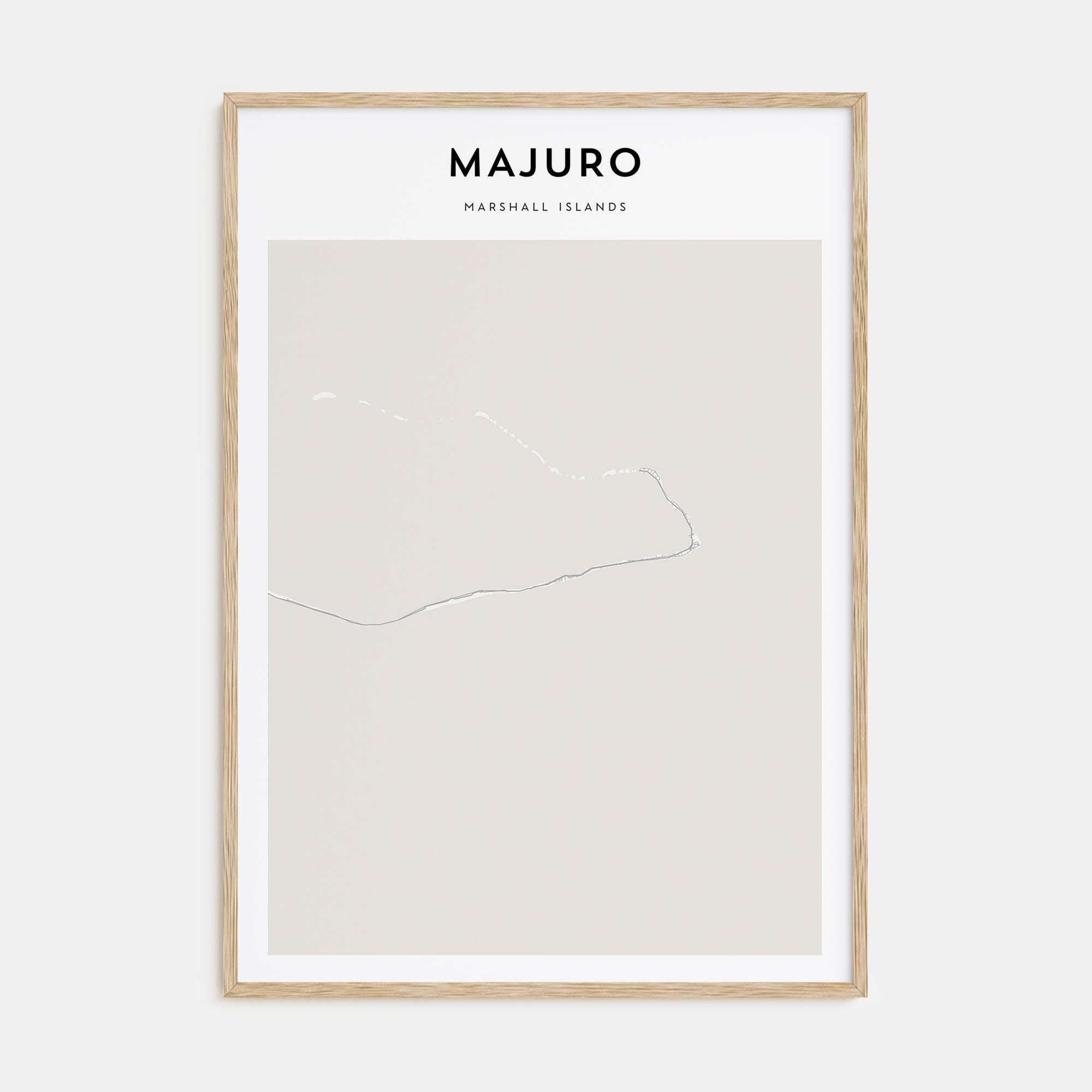 Majuro Map Portrait Poster