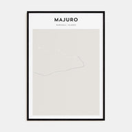 Majuro Map Portrait Poster