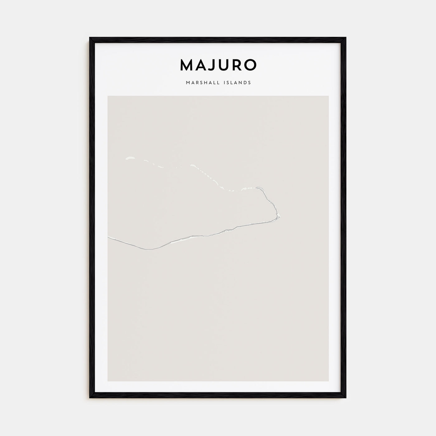 Majuro Map Portrait Poster