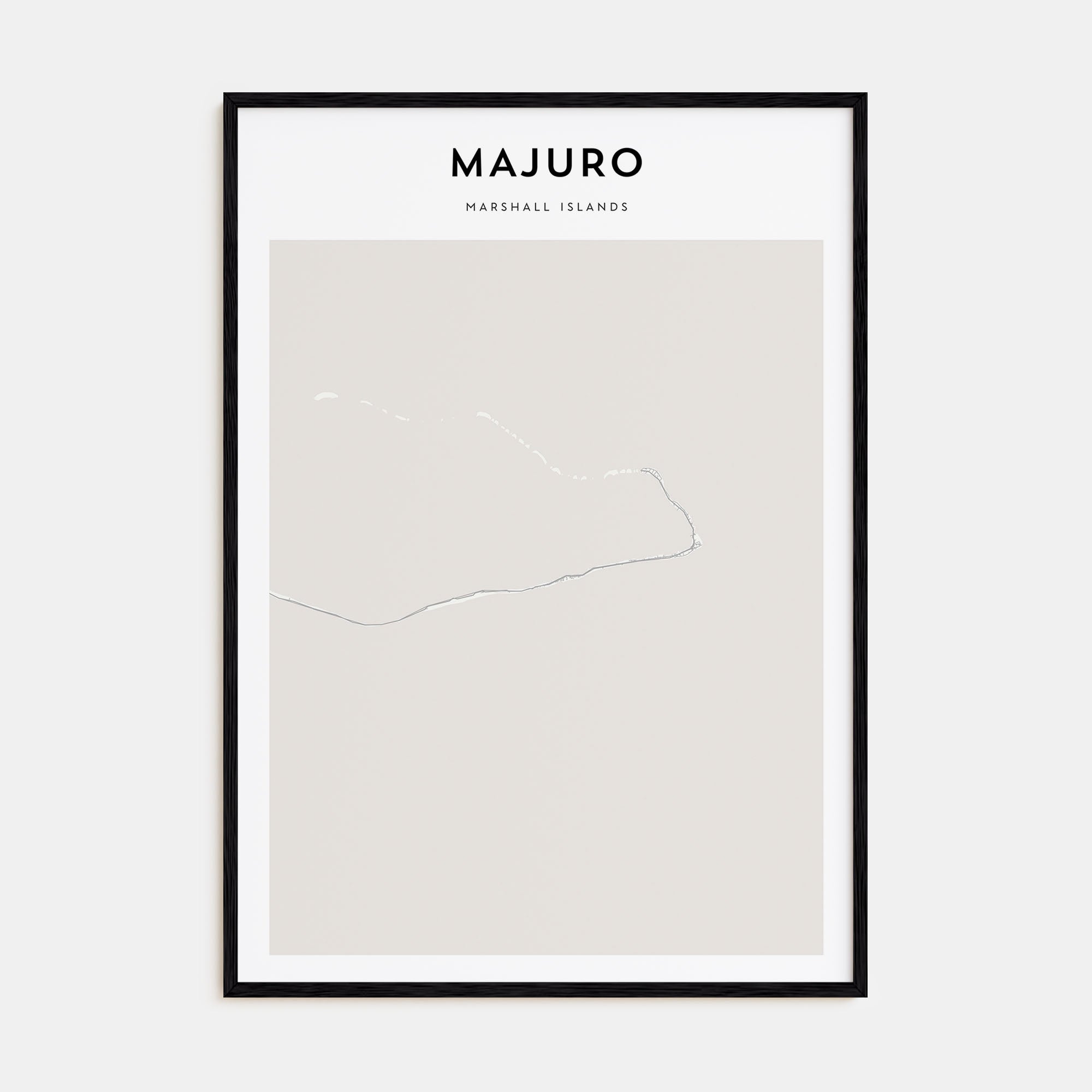 Majuro Map Portrait Poster