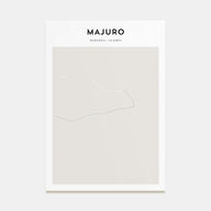 Majuro Map Portrait Poster