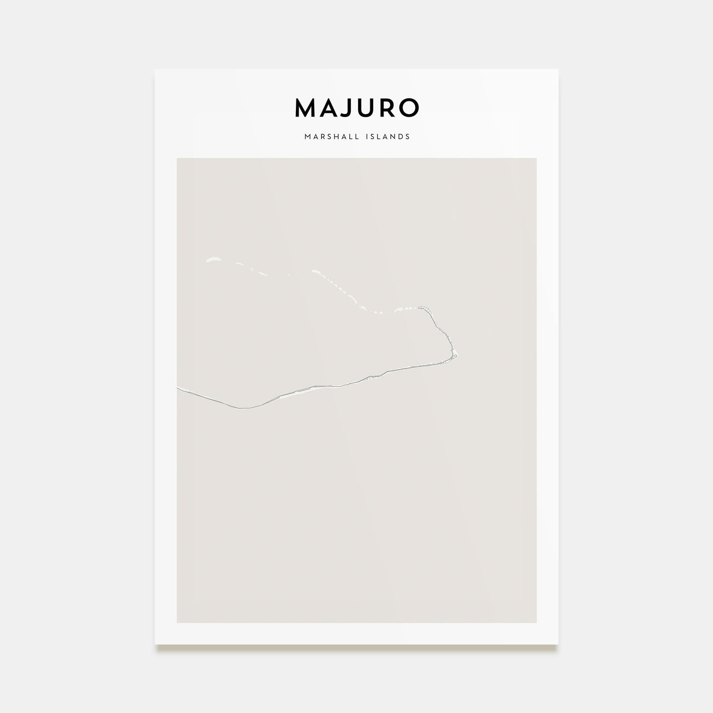 Majuro Map Portrait Poster