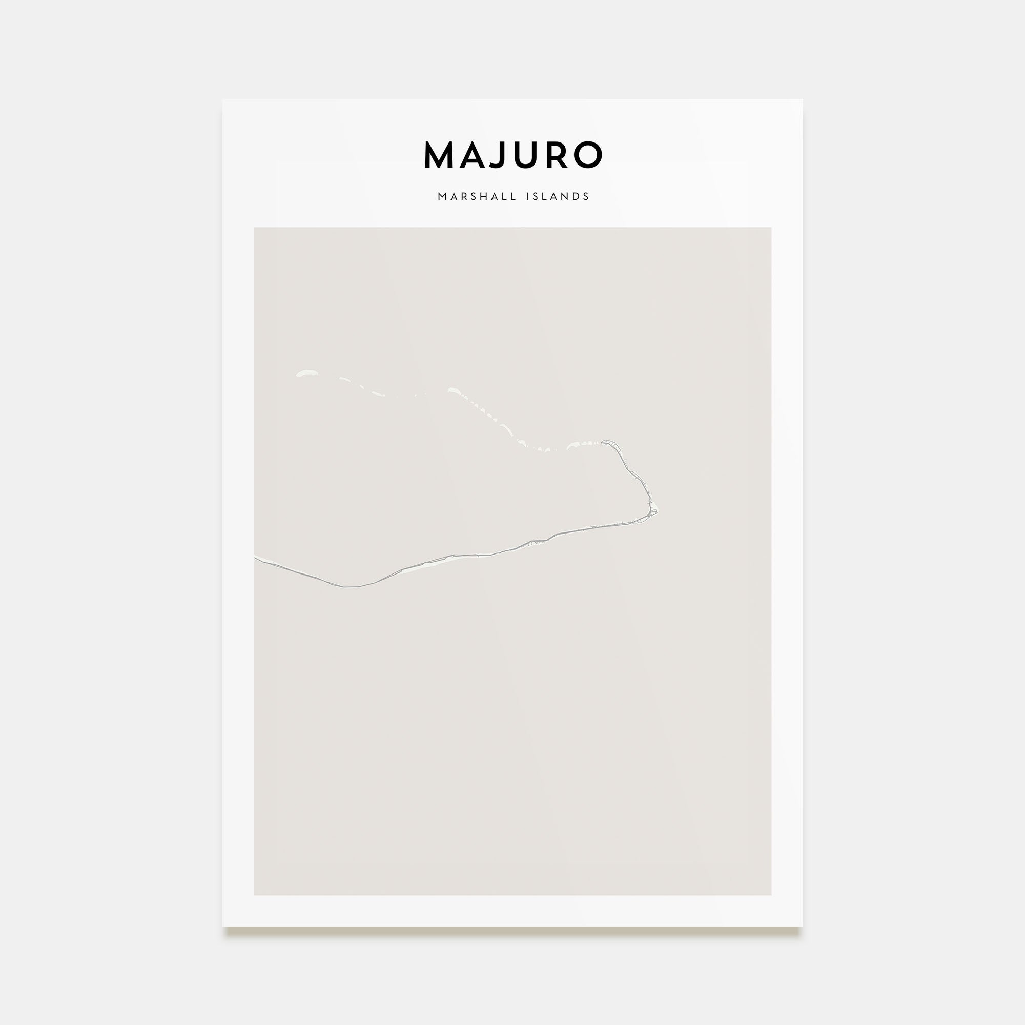Majuro Map Portrait Poster