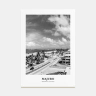Majuro Portrait B&W Poster